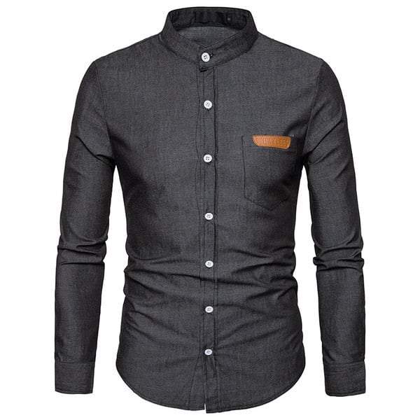 Αθλητικό κομψό ανδρικό πουκάμισο με στυλό με σχήμα O, 4 χρώματα