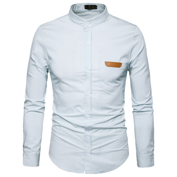 Αθλητικό κομψό ανδρικό πουκάμισο με στυλό με σχήμα O, 4 χρώματα