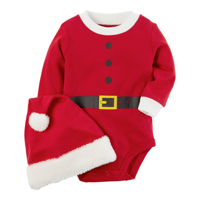 Страхотно бебешко Коледно костюмче като на Дядо Коледа за момченца и момиченца