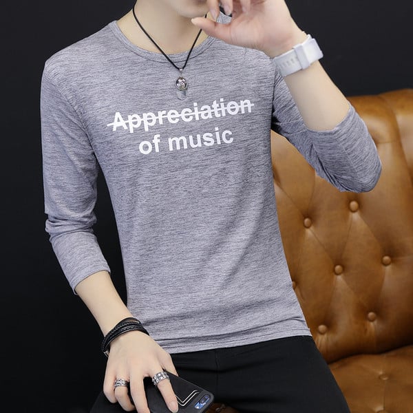 Μοντέρνο casual ανδρικό T-shirt - 2 μοντέλα σε διαφορετικά χρώματα