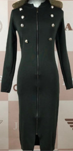 Κομψό  γυναικείο  φόρεμα με κοντό μανίκι 3/4, λαμπερά μαργαριτάρια και μακρύ σχέδιο - 6 μοντέλα