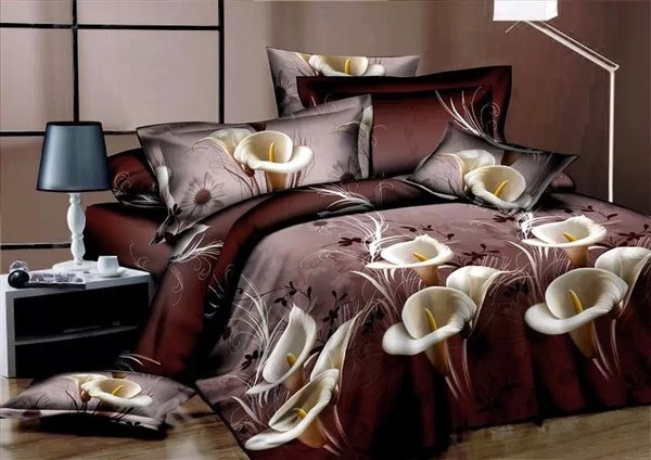 Много стилно спално бельо в различни цветове и шарки с 3D ефекти