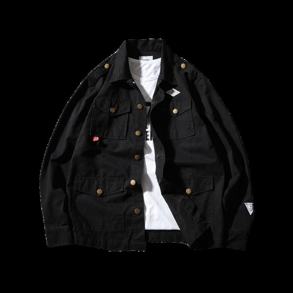 Κομψό ανδρικό μπουφάν καμουφλάζ με μοντέρνο και απλό μοντέλο