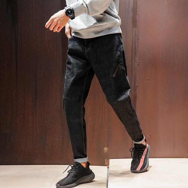 Άνετα ανδρικά τζιν κατάλληλες για  την καθημερινή ζωή, 2 μοντέλα