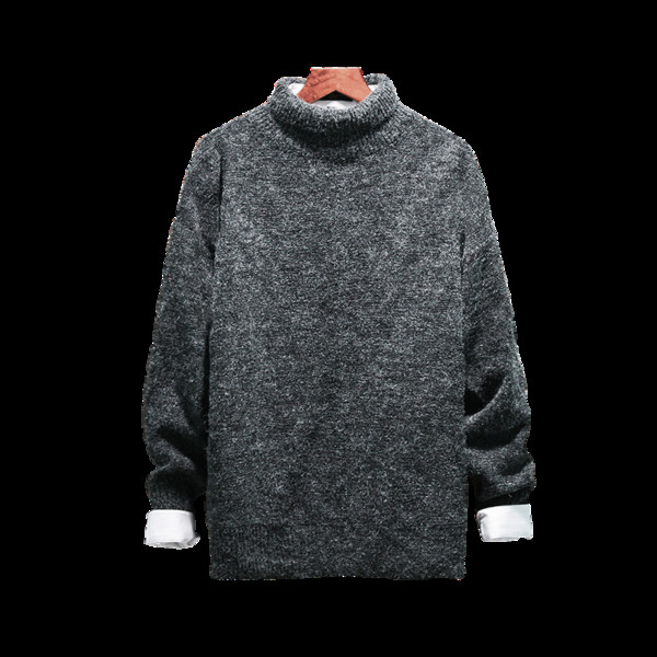 Καθημερινό πολύ ζεστόανδρικό πουλόβερ με κολάρο σε σχήμα O και μαλακό μαλλί