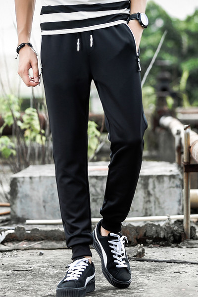 Ανδρικά αθλητικά κομψά παντελόνια σε γκρι, μπλε και μαύρο χρώμα