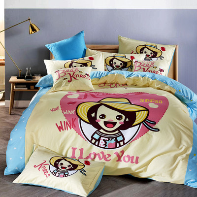 Анимационен спален комплект в четири размера и голям избор от цветове