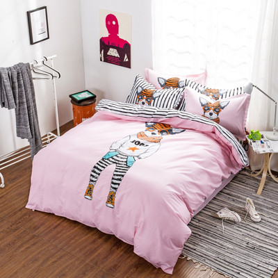 Сладко спално бельо с анимационни изображения в много цветове