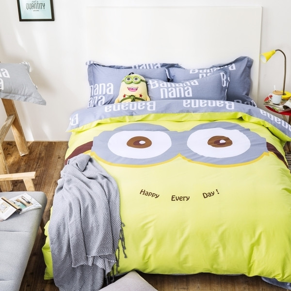 Сладко спално бельо с анимационни изображения в много цветове