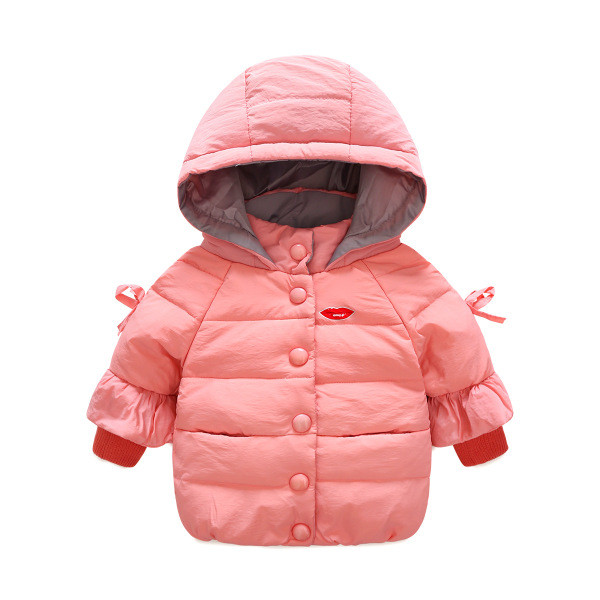 Детско яке за момичета с качулка в четири цвята