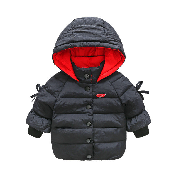 Детско яке за момичета с качулка в четири цвята