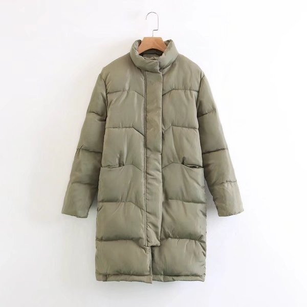 Дълго топло дамско яке в семпъл дизайн и в четири цвята