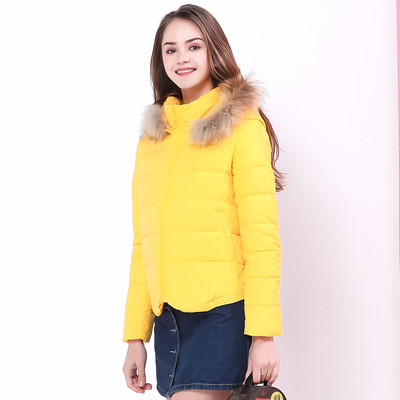 Γυναικείο χειμωνιάτικο μπουφάν σε δύο χρώματα με κουκούλα