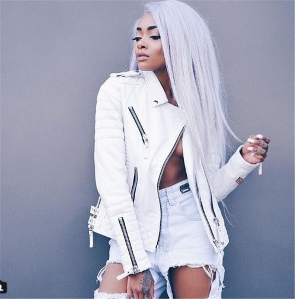 Актуално дамско яке от еко кожа с декоративни ципове, 4 модела