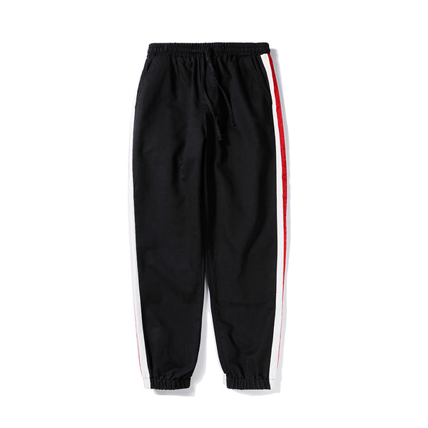 Есенно-зимен мъжки панталон с цветни ленти