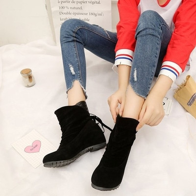 Καθημερινές γυναικείες μπότες με σκληρή αντιολισθητική σόλα, 3 χρώματα