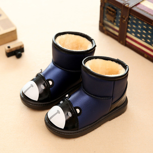 Παιδικές μπότες για κορίτσια και αγόρια με πολύ ζεστή μάλλινη επένδυση και καουτσούκ, αντιολισθητική σόλα