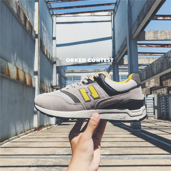 Спортно-елегантни мъжки маратонки в сив цвят