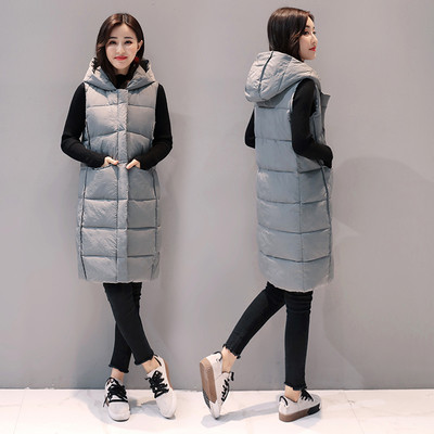 Καθημερινό γυναικείο χειμωνιάτικο γιλέκο με πρακτική κουκούλα, 3 χρώματα