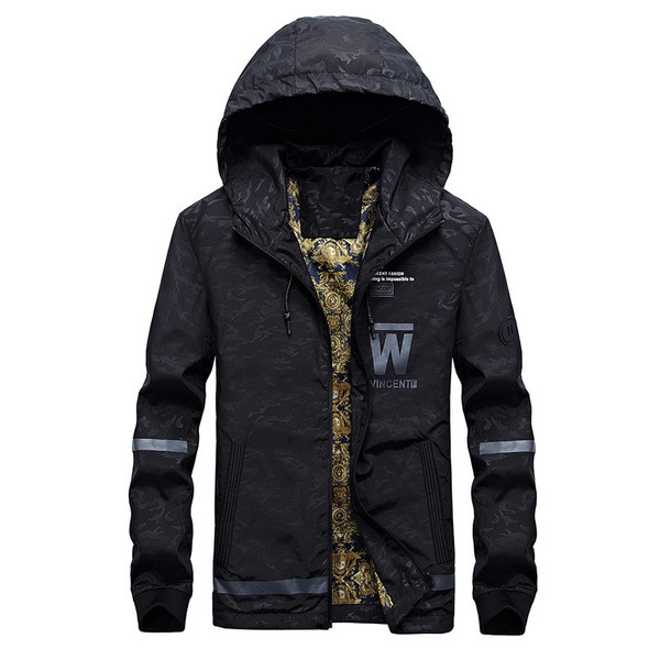 Ανδρικό μπουφάν για το φθινόπωρο με κουκούλα σε 4 διαφορετικά μοντέλα