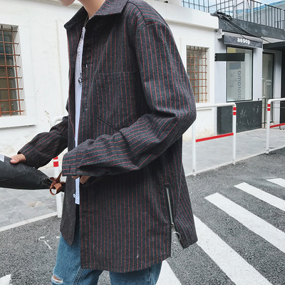 Μακρύ αθλητικό κομψό ανδικό πουκάμισο