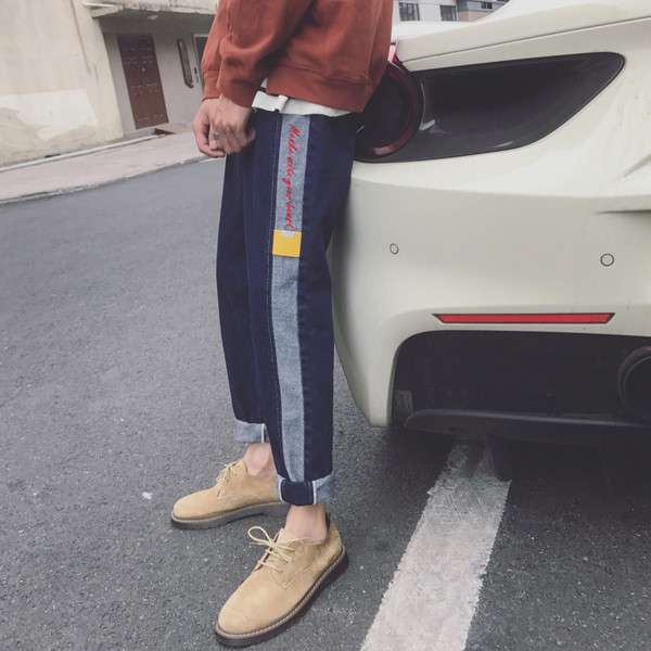 Спортно-елегантни мъжки панталони в широк модел