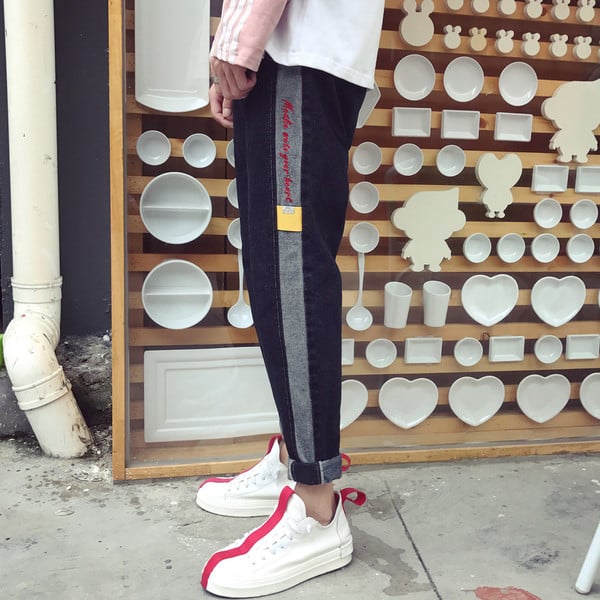 Спортно-елегантни мъжки панталони в широк модел