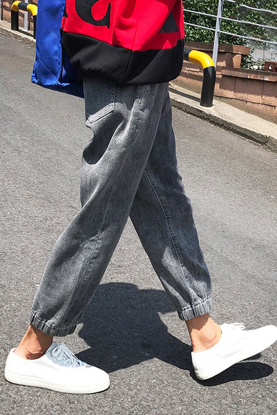 Мъжки дънки с дължина 7/8, в широк модел и в два цвята