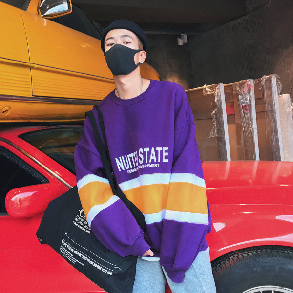 Есенно-зимна мъжка блуза в свободен стил и в три цвята