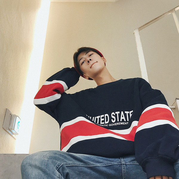 Есенно-зимна мъжка блуза в свободен стил и в три цвята