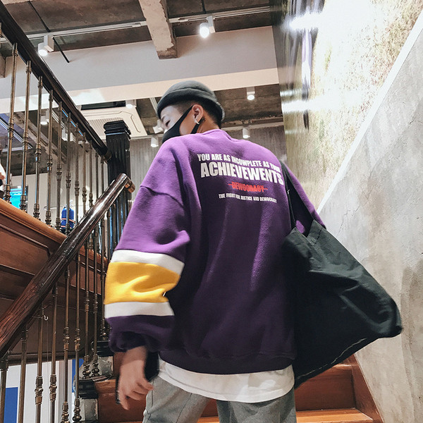 Есенно-зимна мъжка блуза в свободен стил и в три цвята