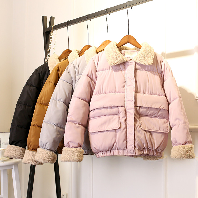 Топло дамско яке с пух в четири цвята