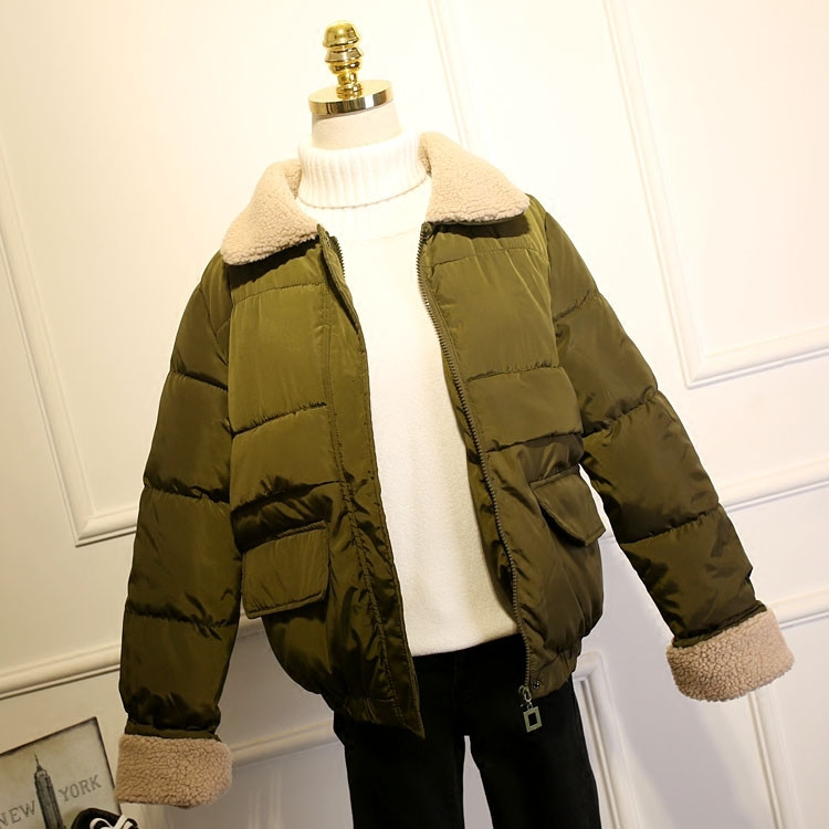 Топло дамско яке с пух в четири цвята