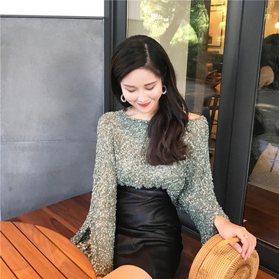 Есенно-зимна дамска блуза в два цвята