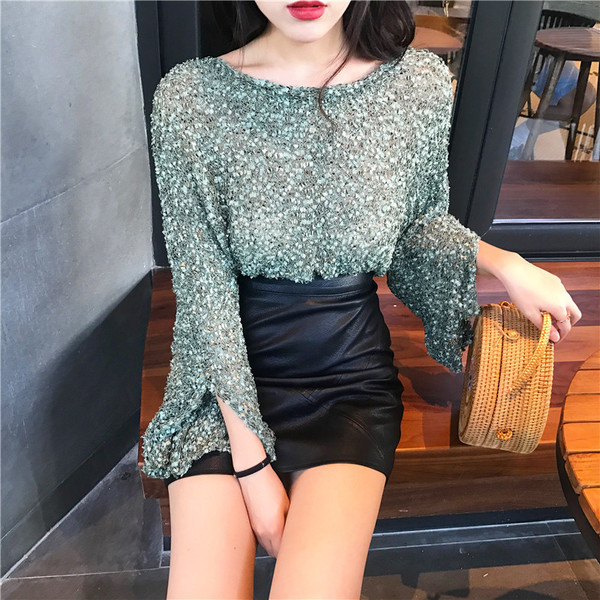 Есенно-зимна дамска блуза в два цвята