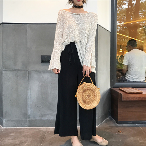 Есенно-зимна дамска блуза в два цвята