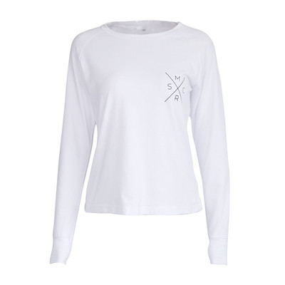 Ежедневна дамска блуза в бял цвят