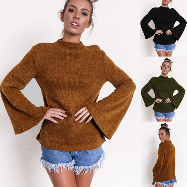 Дамски пуловер, подходящ за студените дни с разкроени ръкави