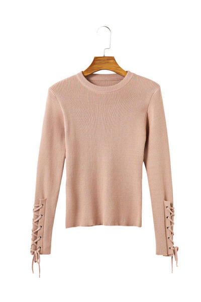 Есенна дамска рипсена блуза в три цвята