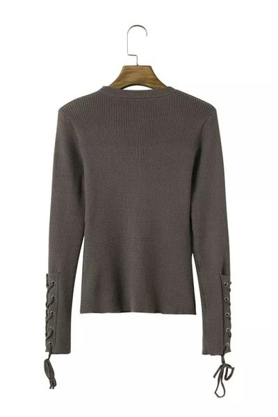 Есенна дамска рипсена блуза в три цвята