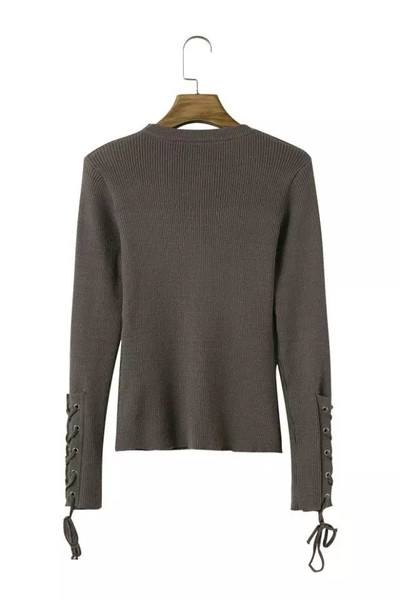 Есенна дамска рипсена блуза в три цвята