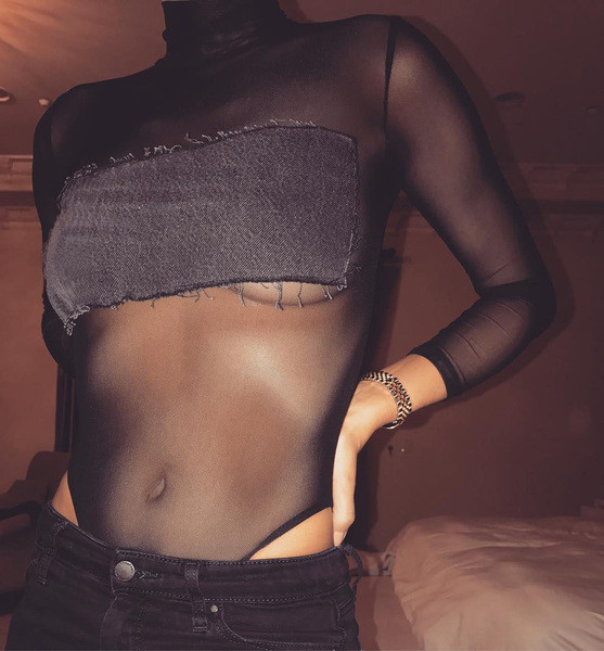 Дамско боди прозрачно в три цвята