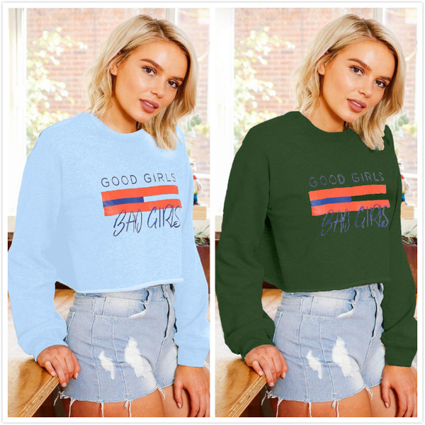 Актуална скъсена дамска блуза в широк модел и в 3 цвята