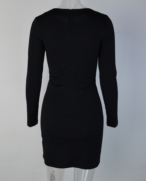 Стилна дамска рокля с ефектни връзки в няколко цвята