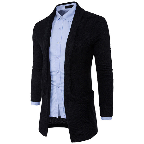 Ежедневна мъжка жилетка с нестандартна кройка,3 цвята