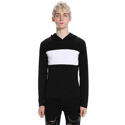 Ежедневна мъжка блуза с качулка в преливащи цветове, 3 модела