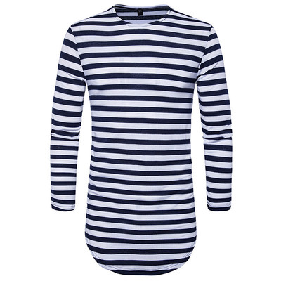 Ανδρικό πουκάμισο με μακρύ μανίκι με κολάρο σε σχήμα O