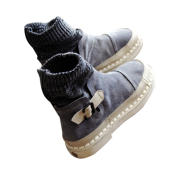 Много топли дамски боти в много цветове и с равна подметка