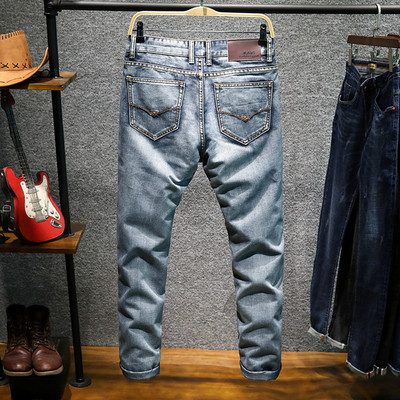 Casual λεπτό τζιν για άνδρες slim fit