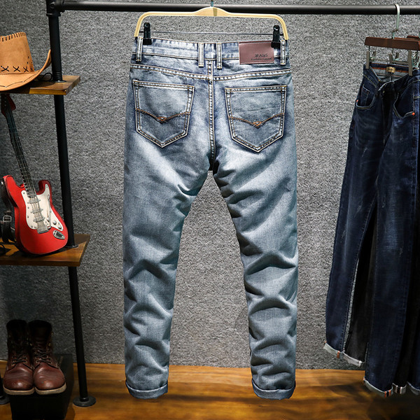 Casual λεπτό τζιν για άνδρες slim fit